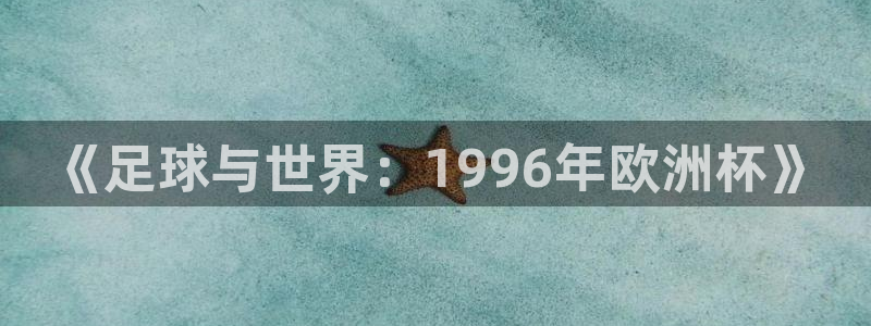 《足球与世界：1996年欧洲杯》