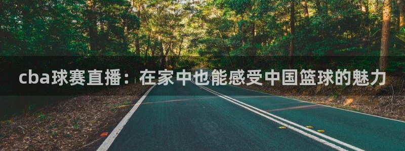 cba球赛直播：在家中也能感受中国篮球的魅力